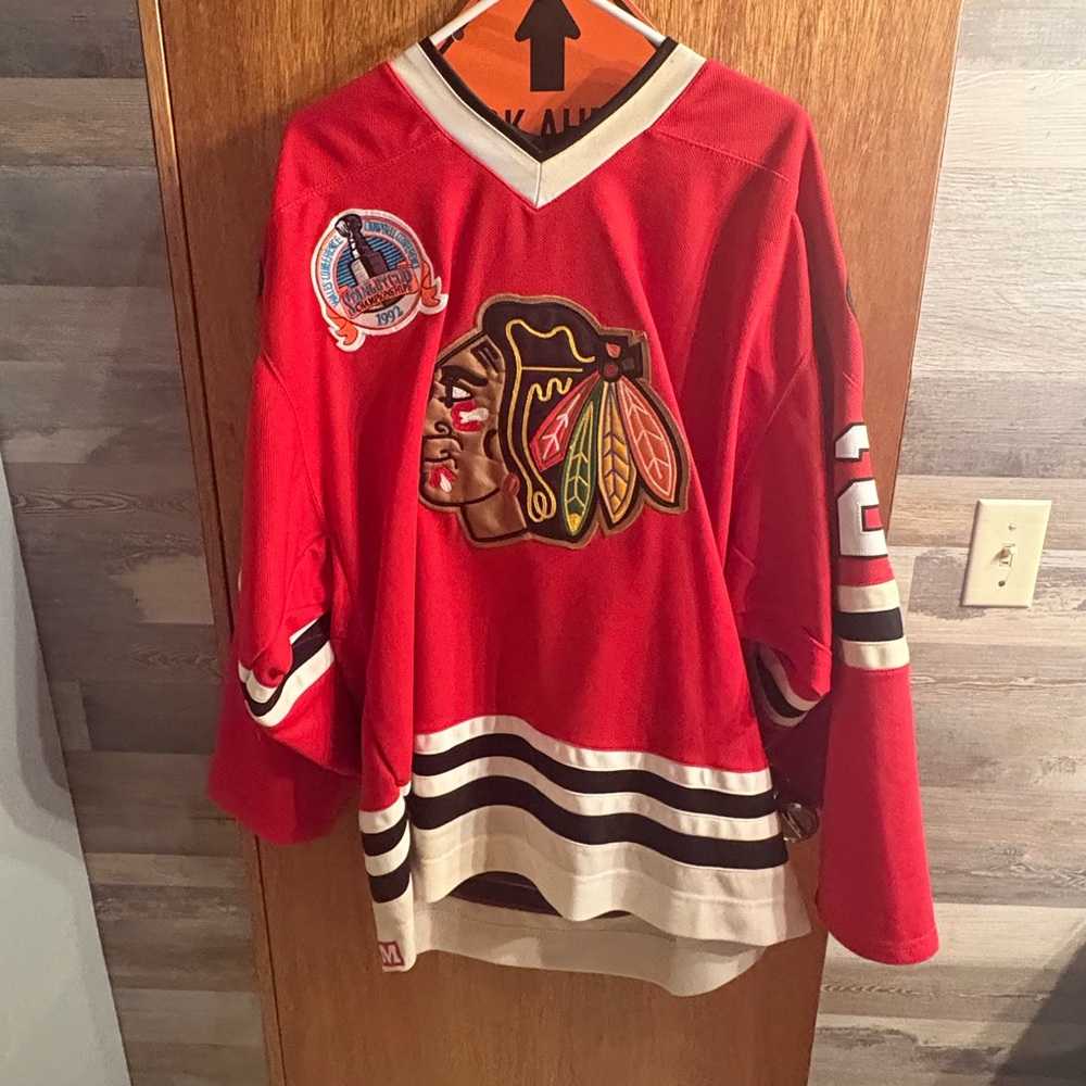 CCM Red and Black Hockey Jersey